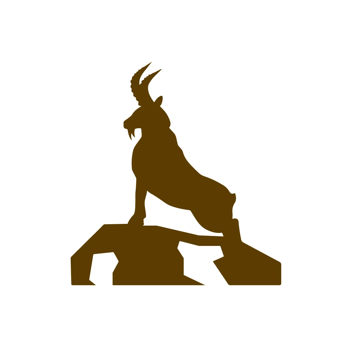 Solid Mountain Goat Icon
