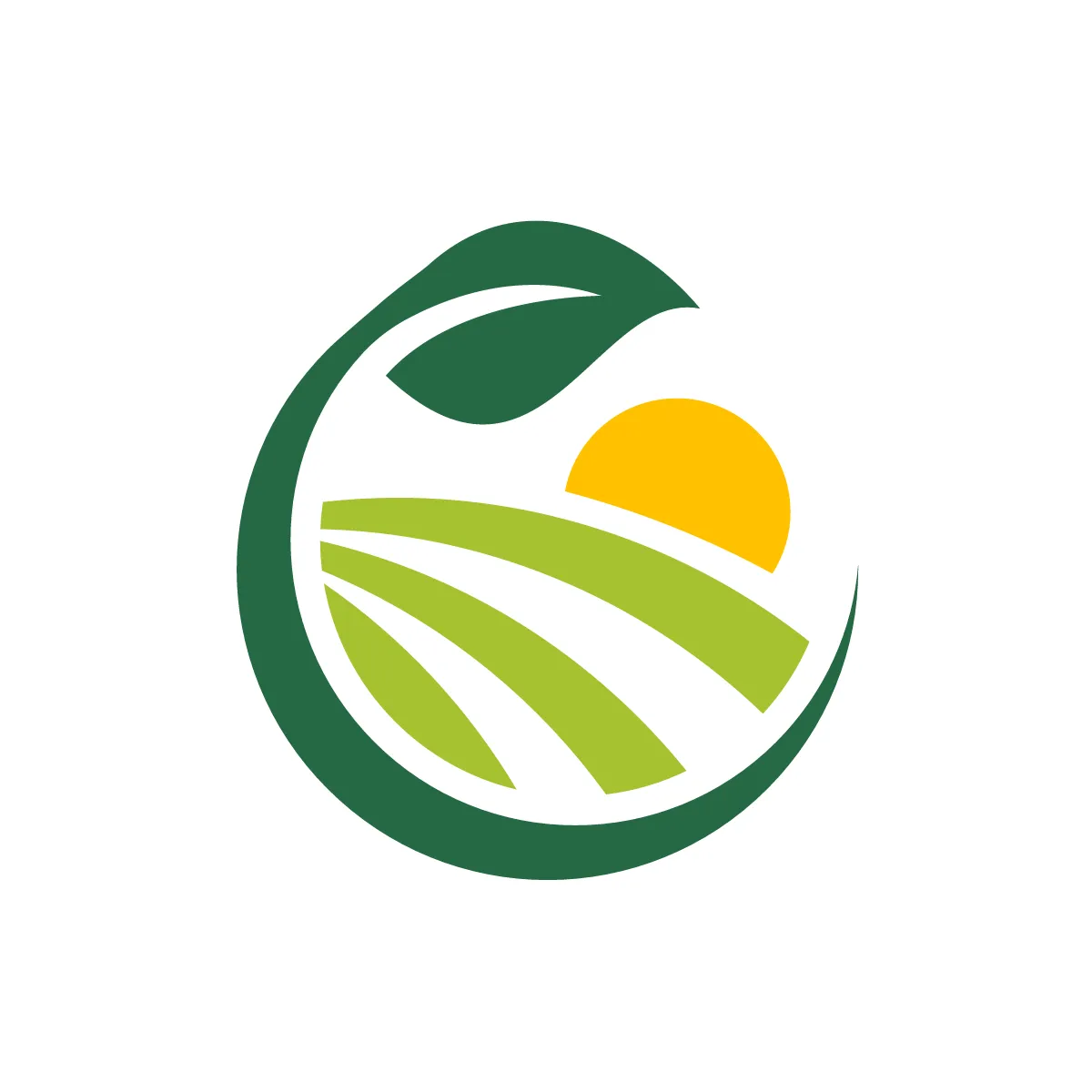 Solid Plant Sun Field Icon