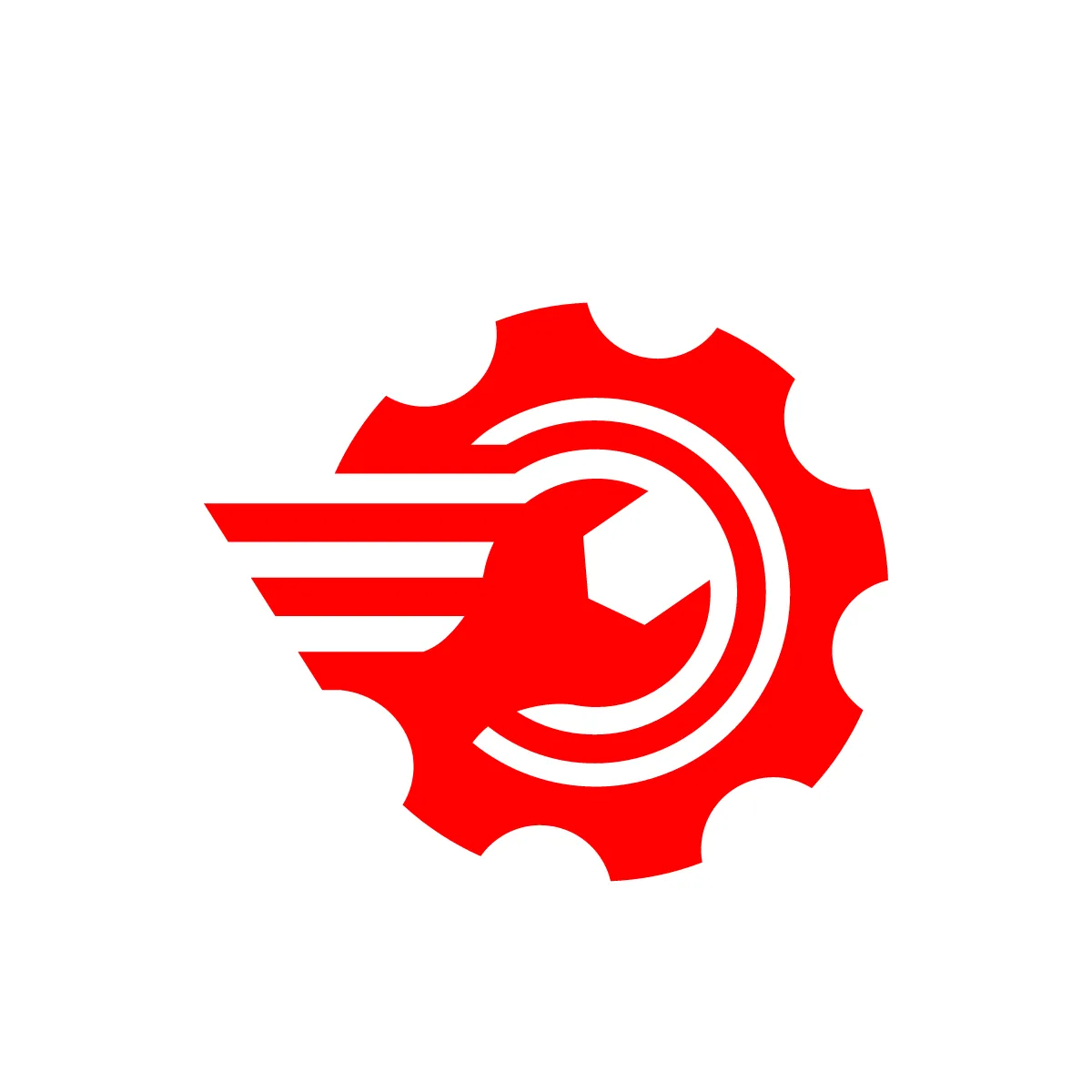 Solid Wrench Cog Icon