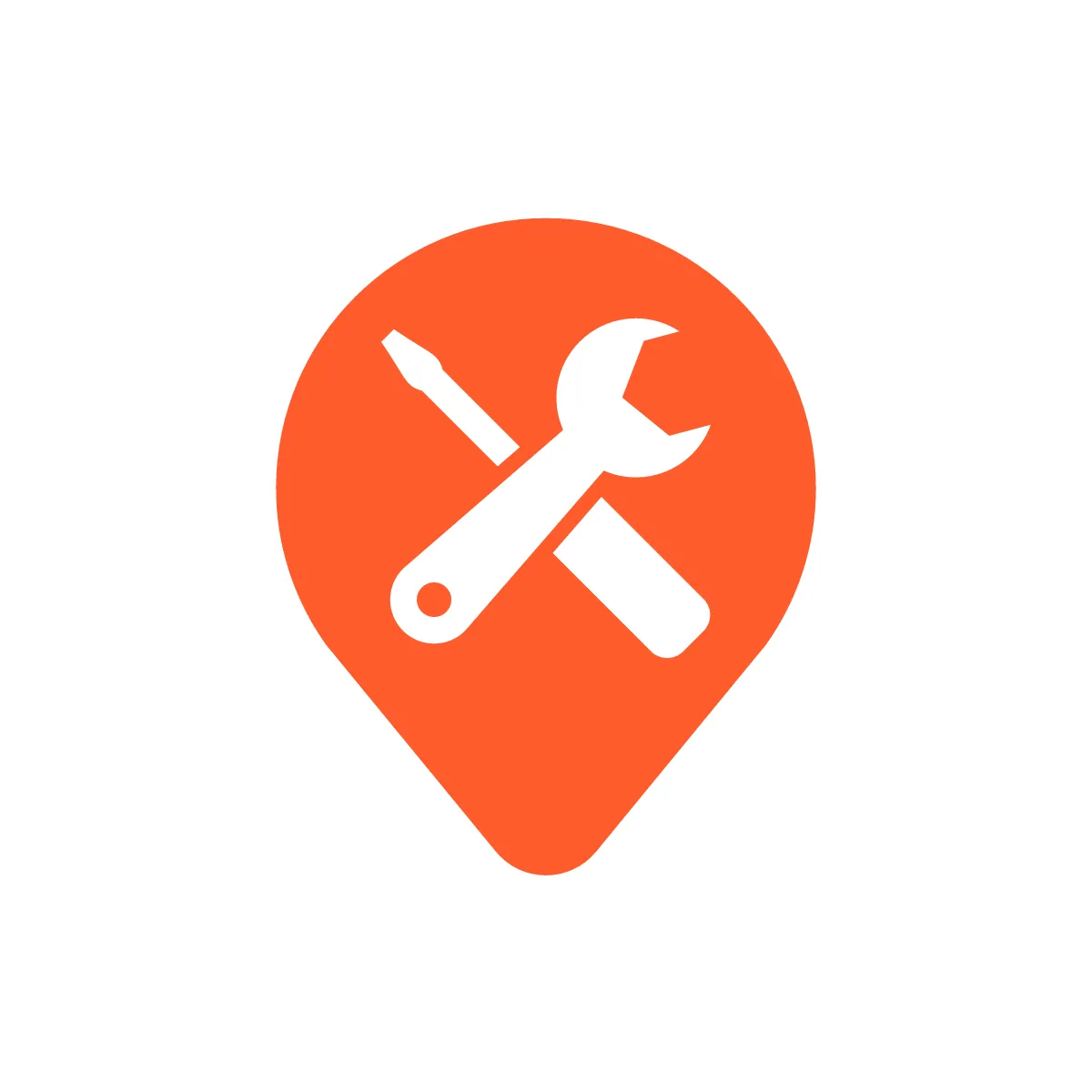 Solid Repair Tools Pin Icon