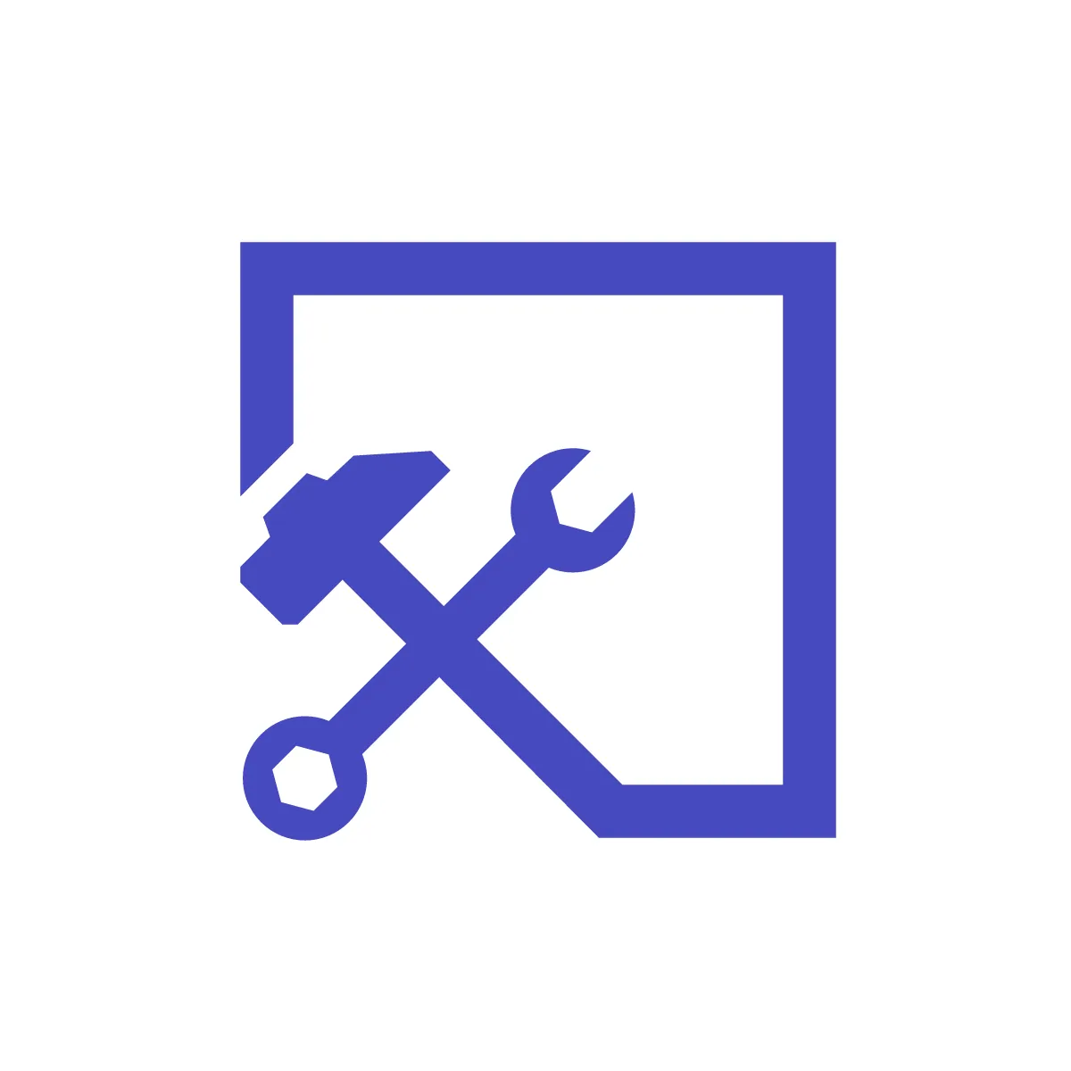 Solid Repair Tools Icon
