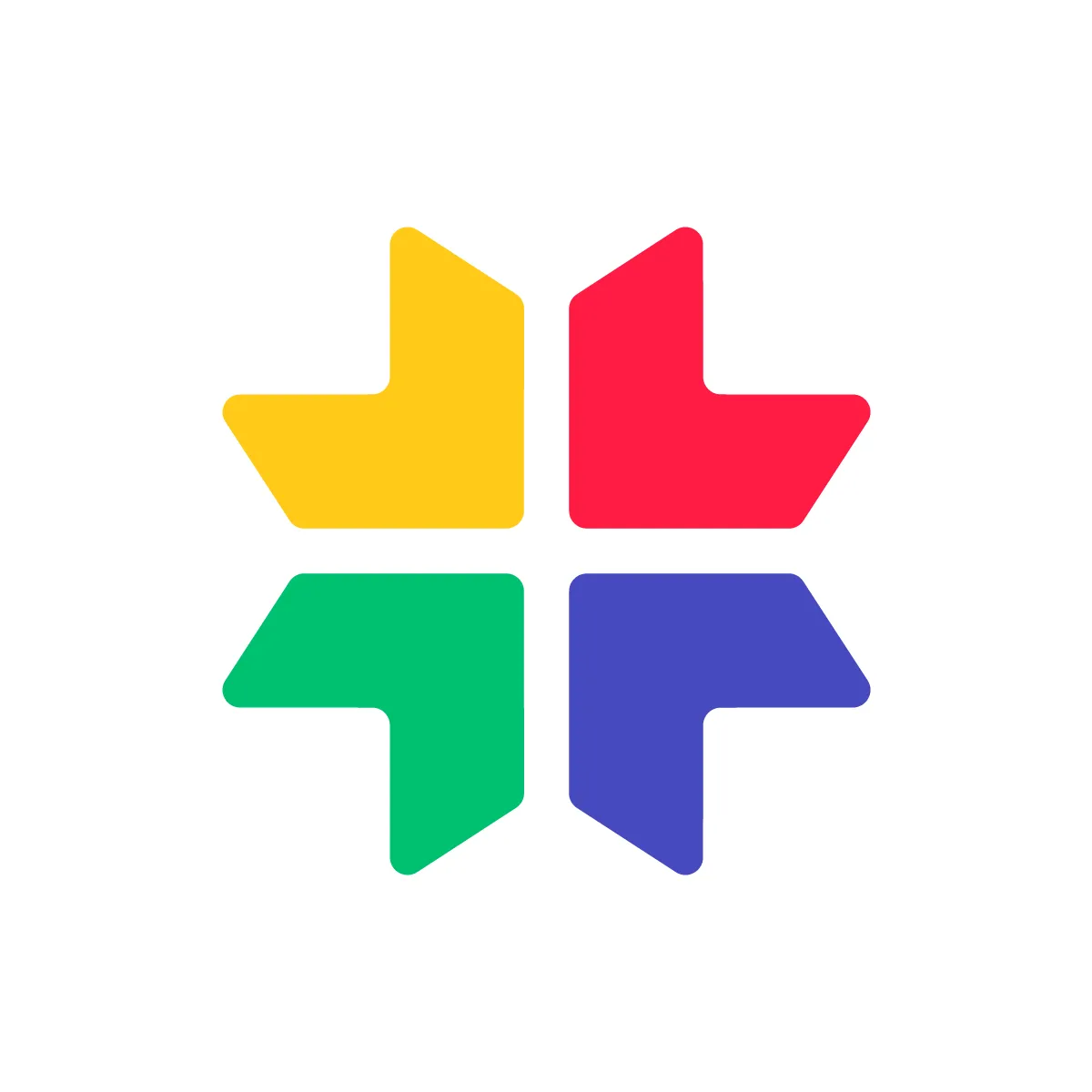 Solid Star Pinwheel Icon