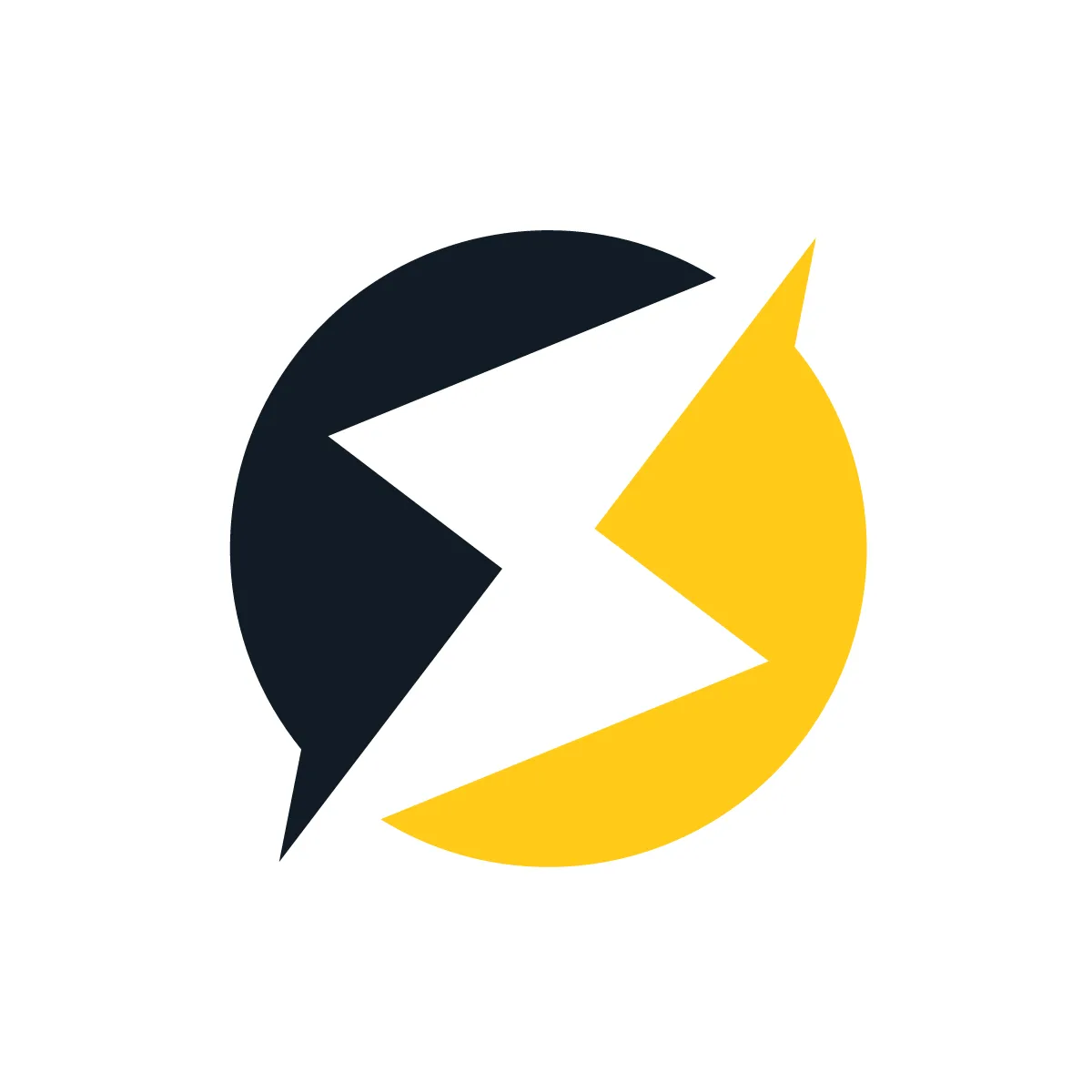 Solid Lightning Bolt Icon