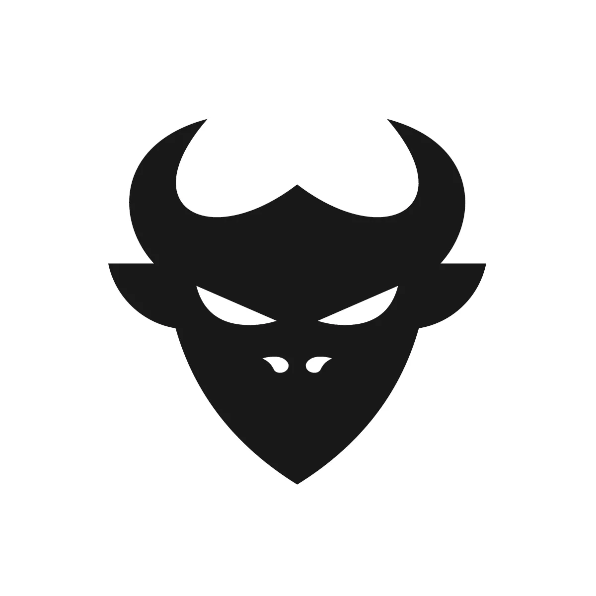 Solid Devil Shield Icon