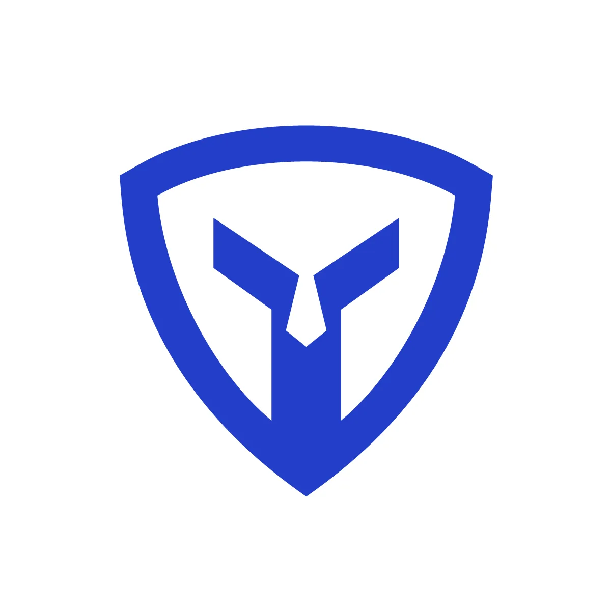 Outline Warrior Shield Helmet Icon