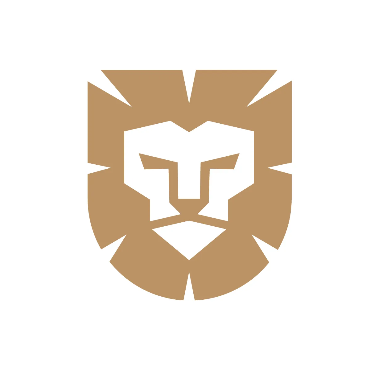 Solid Lion Shield Icon