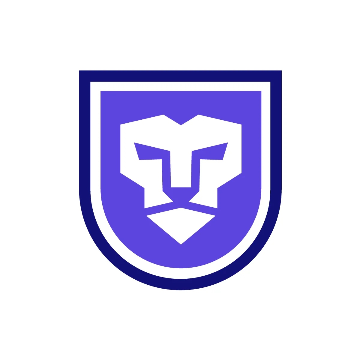 Solid Lion Shield Icon