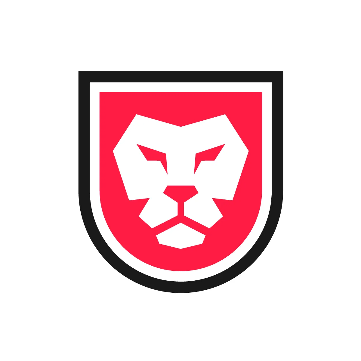 Solid Lion Shield Icon