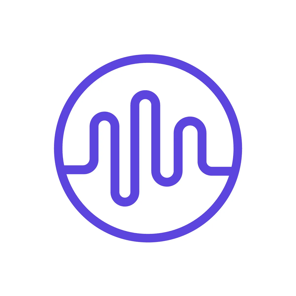 Outline Sound Wave Icon
