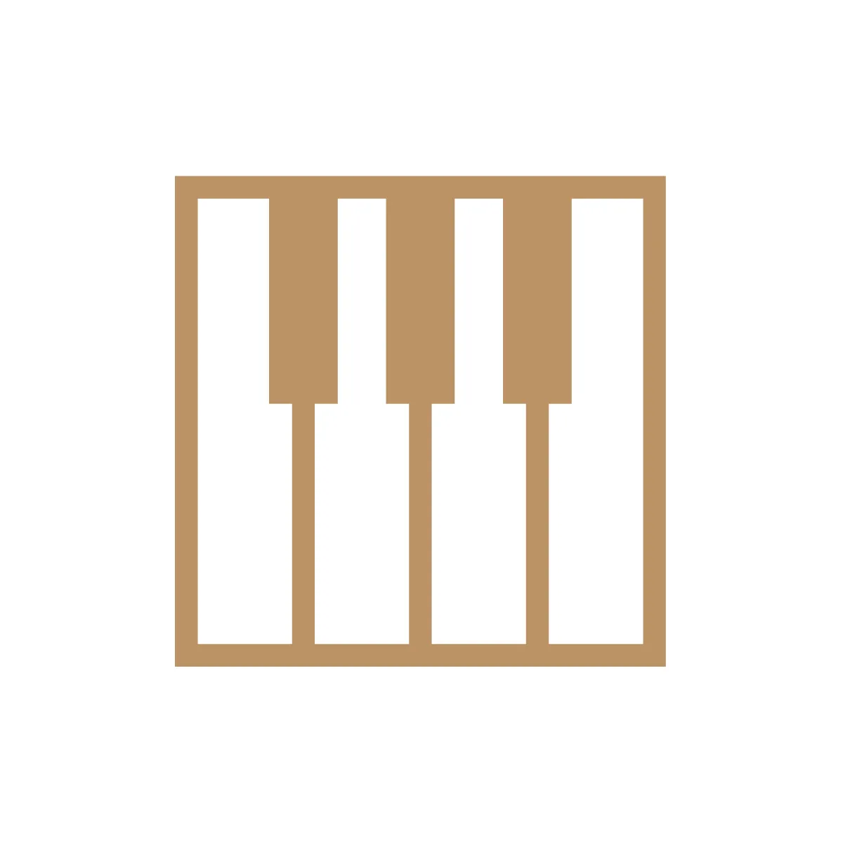 Outline Piano Icon