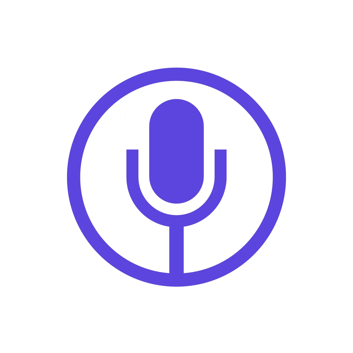 Solid Microphone Icon