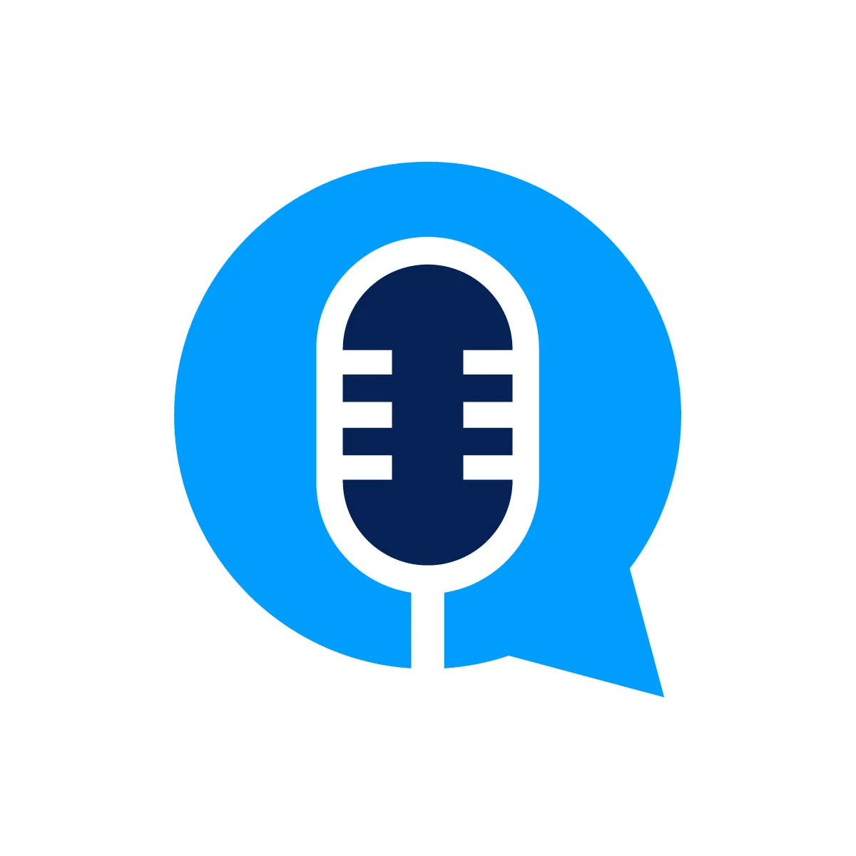 Solid Microphone Message Icon