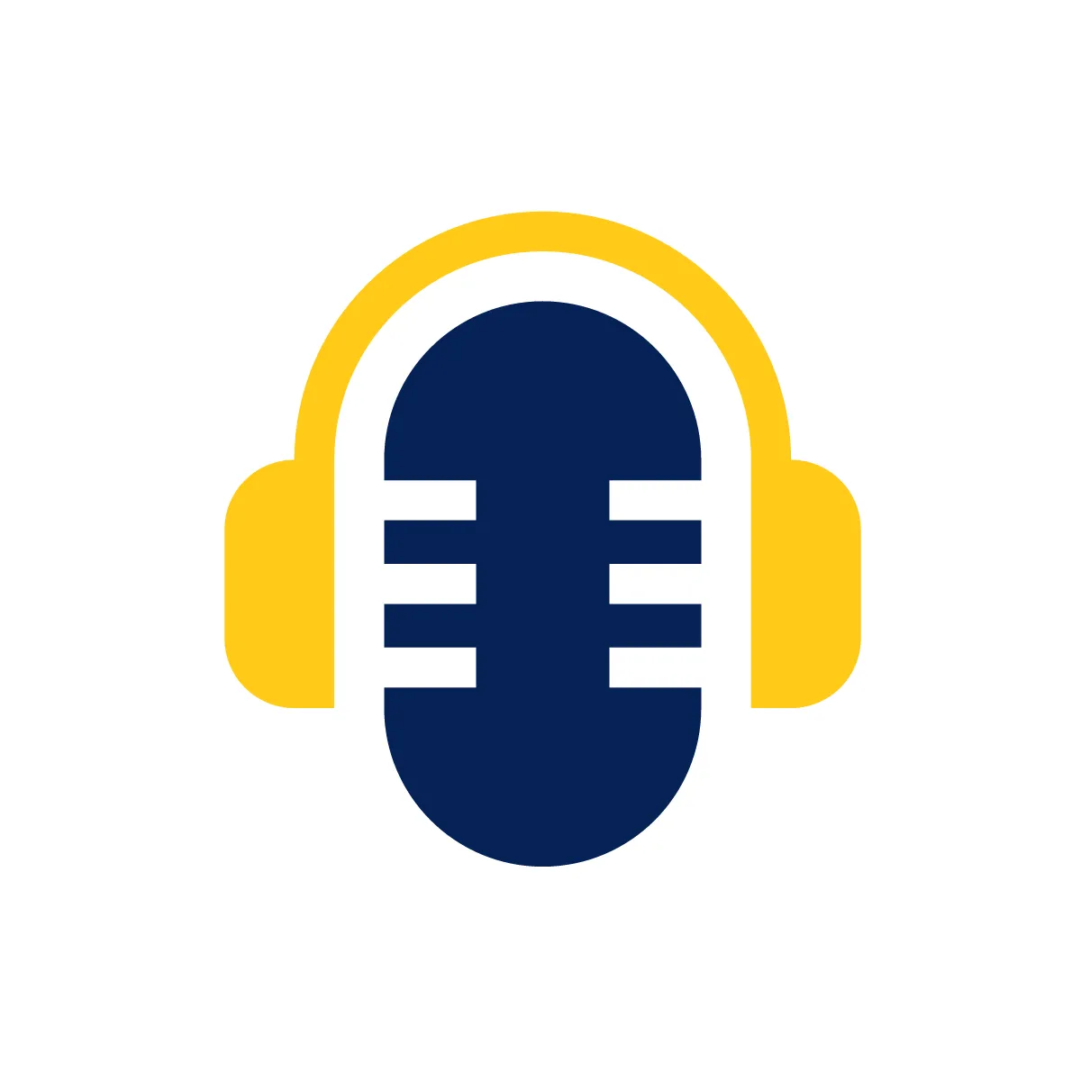 Solid Microphone Headphones Icon