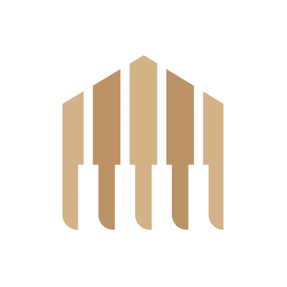 Solid House Piano Icon