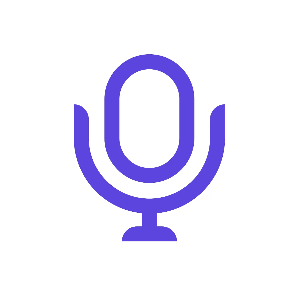 Outline Microphone Icon