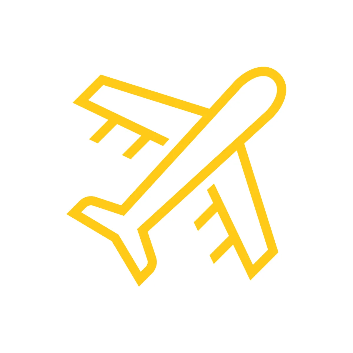 Outline Plane Icon