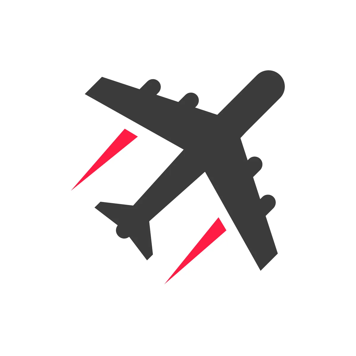 Solid Plane Icon