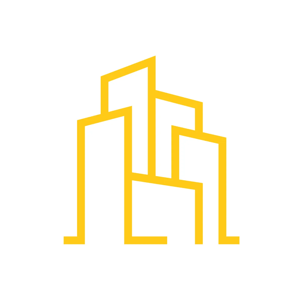 Outline Buildings Icon
