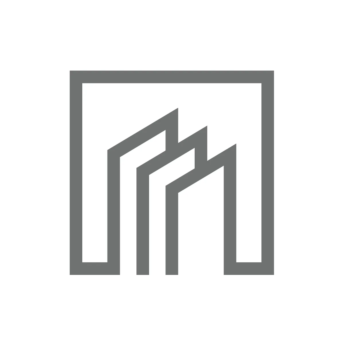 Outline Buildings Icon