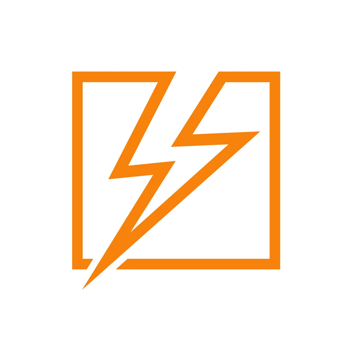 Outline Lightning Bolt Icon