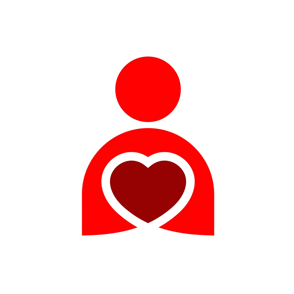 Solid Person Heart Icon