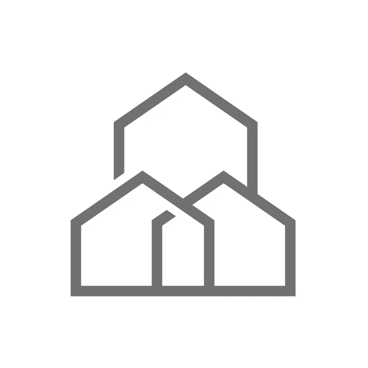 Outline Houses Icon