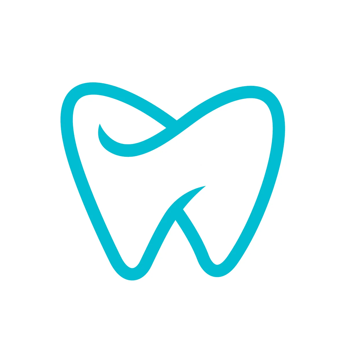 Outline Tooth Icon