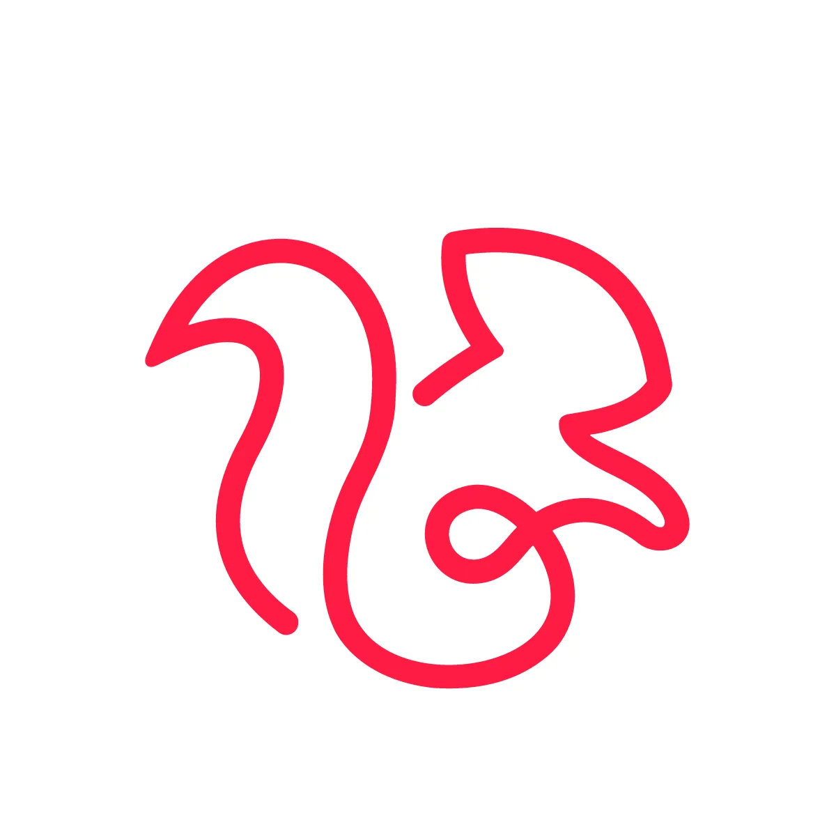Outline Squirrel Icon